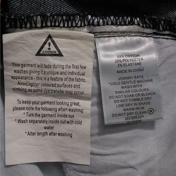 Johnny Bigg Mens 38L Aeden Slim Fit Jeans Dark Wash Stretch Denim Long Leg NWT - Picture 11 of 11